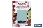 Digital kitchen scale available in 3 colours | LED display | 4 high-precision sensors - Cofan