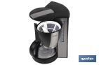 Electric drip coffee maker | Margot Model | Power: 870W | 10-Cup capacity | 1.25l Capacity | Svelte & Classy Design - Cofan