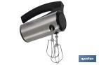 Hand mixer | Power: 350W | Maneli Model | Size: 16 x 18 x 8cm | ABS & brushed stainless steel | 2 whisks & 2 dough hooks - Cofan