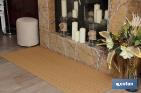 Alfombra Jacquard lisa | Color beige | Antideslizante - Cofan