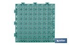 Loseta Alveolada | Set de 4 Unidades | 4 colores diferentes | Material PVC | Medidas 33 x 33 x 2 cm - Cofan