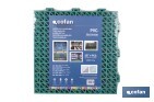 Loseta Alveolada | Set de 4 Unidades | 4 colores diferentes | Material PVC | Medidas 33 x 33 x 2 cm - Cofan