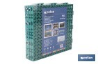 Loseta Alveolada | Set de 4 Unidades | 4 colores diferentes | Material PVC | Medidas 33 x 33 x 2 cm - Cofan