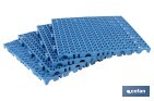 Loseta Alveolada | Set de 4 Unidades | 4 colores diferentes | Material PVC | Medidas 33 x 33 x 2 cm - Cofan