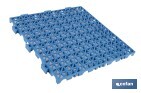 Loseta Alveolada | Set de 4 Unidades | 4 colores diferentes | Material PVC | Medidas 33 x 33 x 2 cm - Cofan