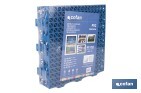 Loseta Alveolada | Set de 4 Unidades | 4 colores diferentes | Material PVC | Medidas 33 x 33 x 2 cm - Cofan