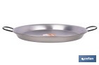 Poêle à Paella en Acier Poli | Plusieurs Dimensions | Poêle à Paella Traditionnelle | Poêle à Paella avec 2 poignées - Cofan