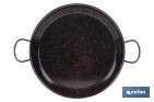 Enamelled steel paella pan special for induction hobs | Traditional format | Design with two handles - Cofan