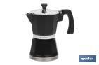 CAFETERA MODELO BAVIERA | COLOR NEGRO | FABRICADA EN ALUMINIO | PARA INDUCCIÓN