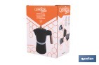 Cafetera italiana inducción | Capacidad: 6 tazas | Cuerpo de aluminio | Mangos de madera | Apta para todo tipo de fuegos | Disponible en diferentes colores - Cofan