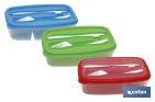 Rectangular lunch box with cutlery | 1.5-litre Capacity | Several Colours - Cofan