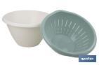 Set de Ensaladera y Escurridor de Verduras | Color: blanco y verde | Medida: 30 x 19 cm - Cofan