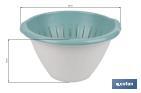 Set de Ensaladera y Escurridor de Verduras | Color: blanco y verde | Medida: 30 x 19 cm - Cofan