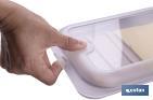 Pack de 4 fiambreras portaembutidos apilables | Tapa transparente | Conservación de alimentos | Medidas: 25 x 17 x 3 cm - Cofan