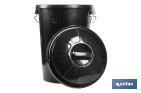 Waste bin with lid and metal handles | Capacity: 100 litres | Material: polypropylene | Black - Cofan