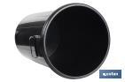 Waste bin with lid and metal handles | Capacity: 100 litres | Material: polypropylene | Black - Cofan
