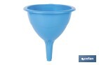 Funil de plástico | Disponível em azul com certificado alimentar | Diferentes Medidas - Cofan