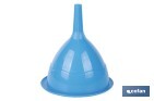 Funil de plástico | Disponível em azul com certificado alimentar | Diferentes Medidas - Cofan