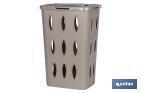 White/Brown Laundry Hamper Basket - Cofan