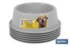 Round food bowl for pets | Available in 2 colours | Size: 24.5 x 7.5cm - Cofan