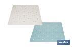 Square shower mat | Suitable for shower tray or bathtub | Non-slip mat | Available in various colours | Size: 53 x 53cm - Cofan