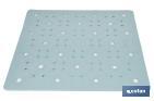 Square shower mat | Suitable for shower tray or bathtub | Non-slip mat | Available in various colours | Size: 53 x 53cm - Cofan