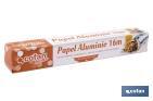 Household aluminium foil roll | Size: 16, 30 or 50m | 30cm width | Box with cutting edge | Non-stick | Multipurpose - Cofan