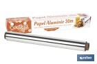 Household aluminium foil roll | Size: 16, 30 or 50m | 30cm width | Box with cutting edge | Non-stick | Multipurpose - Cofan