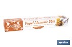 Household aluminium foil roll | Size: 16, 30 or 50m | 30cm width | Box with cutting edge | Non-stick | Multipurpose - Cofan