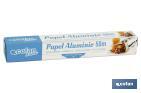 HOUSEHOLD ALUMINIUM FOIL ROLL | SIZE: 16, 30 OR 50M | 30CM WIDTH | BOX WITH CUTTING EDGE | NON-STICK | MULTIPURPOSE