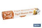 Household aluminium foil roll | Size: 16, 30 or 50m | 30cm width | Box with cutting edge | Non-stick | Multipurpose - Cofan