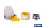 Aireador extensor multifunción 4 en 1 para grifo de cocina | Aireador giratorio 360° | Conector de latón M22-M24 - Cofan