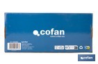 Grifería de cocina monomando con caño flexible negro | Grifo cromado | Incluye 2 latiguillos de 40 cm - Cofan