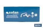 Grifo mezclador de pared con acabado cromado | Adecuado para cocina y lavadero | Disponible en diferentes distancias entre ejes - Cofan
