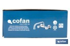 Grifo mezclador de pared con acabado cromado | Adecuado para cocina y lavadero | Disponible en diferentes distancias entre ejes - Cofan