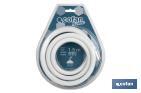 Shower hose | PVC | White | Brass fittings| Length: 1.5 | Universal thread of 1/2" - Cofan