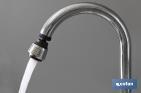 Grifo Borboteado | 2 Funciones | Con Filtro Aireador y Sistema de Ahorro de Agua | Medida 3,8 cm - Cofan