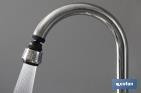 Grifo Borboteado | 2 Funciones | Con Filtro Aireador y Sistema de Ahorro de Agua | Medida 3,8 cm - Cofan