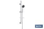 SHOWER KIT WITH SLIDING BAR | 3 PIECES | 5 SPRAY MODES | CHROME-PLATED ABS