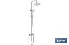 ROUND SHOWER COLUMN | THERMOSTATIC MIXER TAP WITH 5 SPRAY MODES
