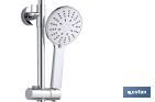 Round shower column | Thermostatic mixer tap with 5 spray modes - Cofan