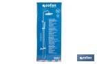 Columna de Ducha con Grifo Monomando Cromado | Con Filtro de Ahorro de Agua - Cofan