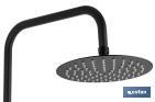 Extensible shower column with thermostatic mixer tap | Bathroom fitting with matt black finish - Cofan