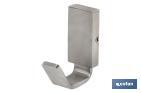Percha para baño | Modelo Madeira | En Acero Inoxidable 304 Satinado | Medida 8 x 7 x 7 cm - Cofan