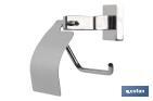 Toilet paper holder | Marvao Model | 304 stainless steel | Polished finish | Size: 15.4 x 14.4 x 7.5cm - Cofan