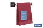 Porta asciugamani di acciaio inossidabile 304 brillante | Modello Marvao | Dimensioni: 24,7 x 8,3 x 5,3 cm - Cofan