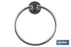 304 STAINLESS STEEL TOWEL RING GLOSSY FINISH | LAGOA MODEL | SIZE: 18 X 1 X 65CM
