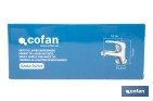 Grifo monomando para lavabo con acabado cromado | Incluye latiguillos y cartucho cerámico de 40 mm | Gama Ölfus - Cofan