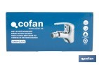 Grifo monomando para bidé con acabado cromado | Incluye latiguillos y cartucho cerámico de 40 mm | Gama Ölfus - Cofan