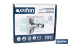 Grifo monomando para bidé con acabado cromado | Incluye soporte de fijación, latiguillos flexibles y cartucho cerámico de 40 mm - Cofan